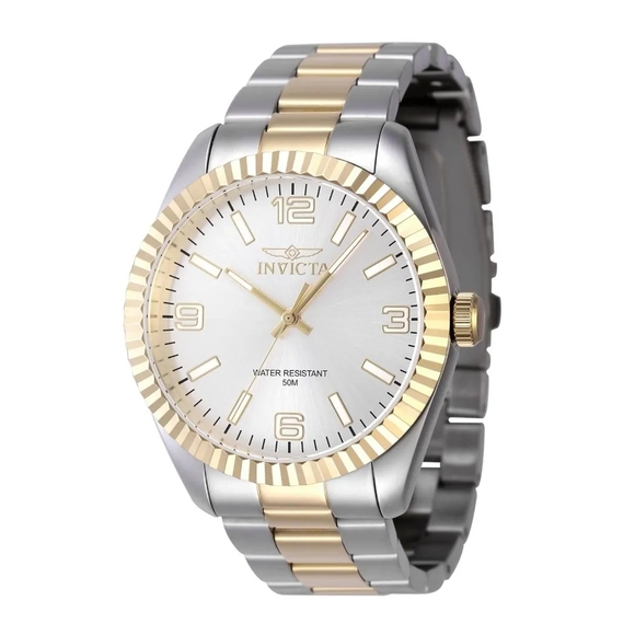 Invicta Two-Tone Gold and Silver Watch 43mm